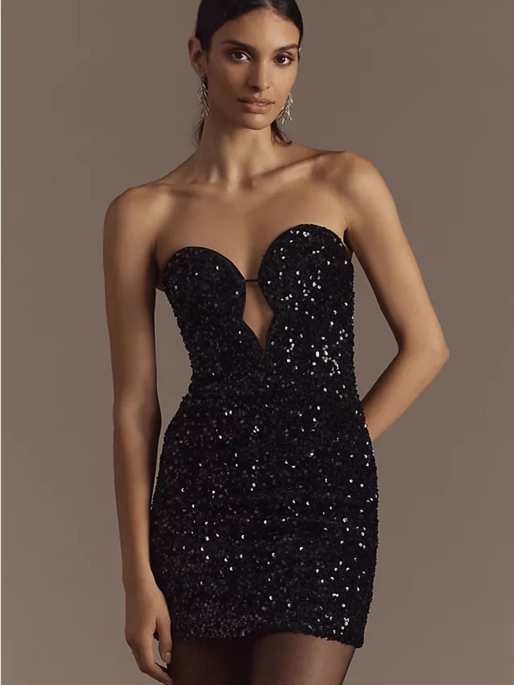 Bardot Eleni Strapless Sequin Mini Dress